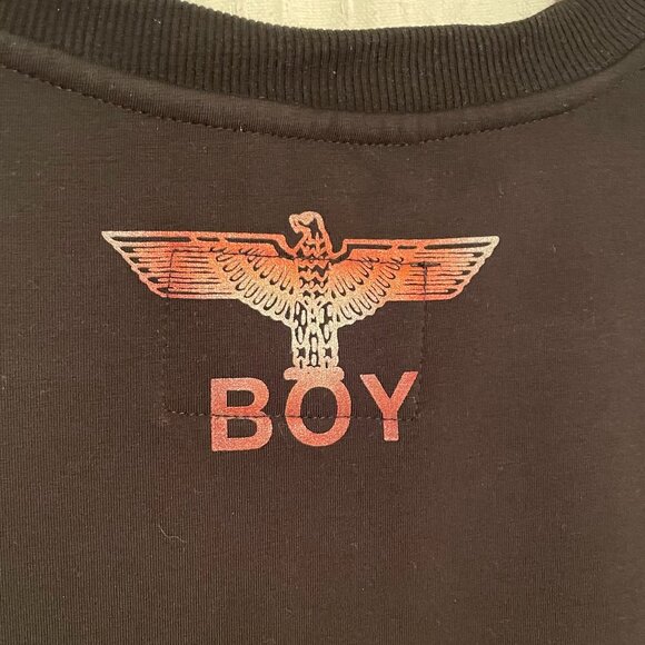 BOY LONDON 3XL Black Eagle Logo Sweatshirt – Bold Graphic Print - Picture 4 of 5